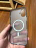 猩球衛士高級感防指紋適用Apple/蘋(píng)果iPhone16Plus磁吸瓦楞手機殼超薄行李箱條紋保護套磨砂MagSafe外殼灰 曬單實(shí)拍圖