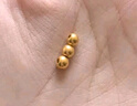 喜上眉梢足金999轉(zhuǎn)運(yùn)珠3D硬金拋光面珠磨砂路路通DIY配飾散珠送禮女 4mm古法【約0.75g】多顆重版 曬單實(shí)拍圖