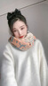 viney圍巾女冬季2025新款感高級保暖披肩圍脖元旦生日禮物送女友老婆 橘色-高端禮盒裝 曬單實(shí)拍圖