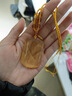 優(yōu)格麗天然巴西黃水晶平安無(wú)事牌吊墜男士項鏈女原石刻字掛件護身符禮物 棕繩款 【尺寸約：52x32x15mm】 曬單實(shí)拍圖