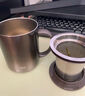 膳魔師（THERMOS）保溫杯400ml帶茶濾男女泡茶咖啡杯中秋國(guó)慶節(jié)禮物TEMC-400日暮金 曬單實(shí)拍圖