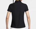 耐克NIKE女子短袖T恤POLO衫 針織翻領(lǐng) 簡(jiǎn)約時(shí)尚FQ1575-010黑灰 XL 曬單實(shí)拍圖