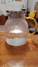 米粒涼水壺錘紋冷水壺耐熱玻璃茶壺燒水壺泡茶壺家用茶具 1000毫升 曬單實(shí)拍圖