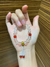 中國黃金（CHINA GOLD）黃財神鴻運招財時(shí)尚手鏈女白水晶足金手串七夕情人節禮物送女朋友 三通葫蘆白水晶手串 曬單實(shí)拍圖
