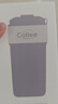 卡羅特保溫杯陶瓷內(nèi)膽咖啡杯女高顏值吸管水杯便攜隨行保冷500ML摩卡灰 曬單實拍圖