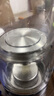 希諾雙層玻璃杯磁吸式茶水分離杯子男高檔茶杯水杯XN-7013煙灰 370mL 曬單實(shí)拍圖