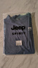 JEEP SPIRIT吉普220克純棉長(cháng)袖T恤男士秋季重磅男款打底衫運動(dòng)透氣寬松上衣 曬單實(shí)拍圖