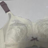 糖粒大碼內(nèi)衣女聚攏上托收副乳防下垂無(wú)鋼圈全罩杯調(diào)整型文胸夏季薄款 白色-托胸塑形 85C 曬單實(shí)拍圖