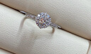 IDC人工造培育鉆石玫瑰花鉆戒白造結(jié)婚求婚群鑲戒指1克拉生日禮物女 PT950鉑金【D色/VVS/NGIC證書(shū)】 1克拉【重金版】 曬單實(shí)拍圖