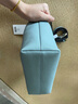 芙拉（FURLA）【限時優(yōu)惠】TEIA牛皮大號女士百搭休閑手提包單肩斜挎包通勤包 卷云藍 曬單實拍圖