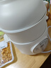 美的（Midea）電燉鍋電蒸鍋 煮粥嬰兒輔食鍋專用燉湯盅煲湯鍋輔食鍋燉盅1L隔水燉 蒸燉一體多功能鍋 MD-DZE1068 曬單實(shí)拍圖