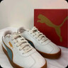 彪馬（PUMA）【德訓鞋】經(jīng)典復古薄底T頭鞋男女休閑板鞋CLUB 389404 米白色-灰綠色-02 40 曬單實(shí)拍圖