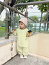 G. DUCKKIDS小黃鴨寶寶爬爬服嬰兒女寶戶外防臟爬衣兒童罩衣可外穿男爬行服連 燈芯絨連體款 綠色 80cm 80碼 建議身高70-82cm 曬單實拍圖