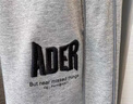 定制現(xiàn)貨ADER 韓國潮牌早春衛(wèi)褲字母刺繡松緊腰束腳休閑褲子 黑色 均碼 A3[建議140-170斤] 曬單實(shí)拍圖