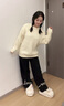 遲到時(shí)光2025秋冬款可愛(ài)兔子棉拖鞋女室內家居休閑舒適保暖月子毛毛拖鞋白色36-37 【適合35-36碼腳】 曬單實(shí)拍圖
