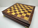 國際象棋歐式豪華高檔抽屜式象棋實(shí)木棋子嵌金屬西洋棋擺件禮盒裝 國際象棋一套 曬單實(shí)拍圖