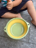 德國品質(zhì)可折疊洗盆大號(hào)家用學(xué)生宿舍嬰兒盆便攜式壓縮旅行洗衣盆 粉色【小號(hào)】 曬單實(shí)拍圖