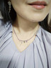 CAROMAY星語(yǔ)心愿項鏈女輕奢鎖骨鏈高級吊墜頸鏈生日情人節禮物送女友老婆 星語(yǔ)心愿項鏈包郵 曬單實(shí)拍圖