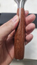 MAD SHARK德國進(jìn)口削皮刀多功能刮皮刀不銹鋼果蔬士豆削皮器神器水果刀廚房 花梨木刮皮器U型 曬單實(shí)拍圖