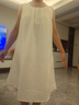 貓人睡衣女士睡裙夏季七夕情人節(jié)禮物送女友帶胸墊吊帶無(wú)袖家居服米色 曬單實(shí)拍圖