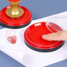西瑪（SIMAA） φ80mm透明圓形財(cái)務(wù)快干印臺(tái)印泥 辦公用品 紅色21531 曬單實(shí)拍圖