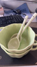 少女心草莓雙耳碗勺湯碗沙拉碗飯碗家用碗高顏值年輕人釉下彩餐具 奶油雙耳碗（1碗1勺） 曬單實(shí)拍圖