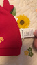 babylove嬰兒胎帽春季紅色新年初生兒滿月寶寶純棉帽子新生兒護囟門帽 曬單實拍圖