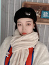 viney圍巾女冬季2025新款高級感粗毛線(xiàn)針織長(cháng)款女士圍脖保暖加厚披肩 米色-高端禮盒裝 曬單實(shí)拍圖