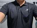 特步短袖T恤男2025夏季POLO衫寬松休閑半袖速干翻領(lǐng)T運(yùn)動(dòng)體恤上衣 黑色【冰絲速干】 L 175 曬單實(shí)拍圖