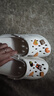 名創(chuàng)優(yōu)品（MINISO）洞洞鞋男女夏季外穿涼鞋防滑厚底踩屎感包頭涼拖鞋 白色+海洋星星 曬單實(shí)拍圖