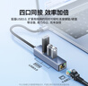山澤USB3.0轉(zhuǎn)千兆網(wǎng)口擴(kuò)展塢分線器 HUB集線器筆記本電腦RJ45網(wǎng)線轉(zhuǎn)接頭臺(tái)式機(jī)拓展塢以太網(wǎng)轉(zhuǎn)換RHX13 曬單實(shí)拍圖