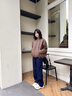 波司登（BOSIDENG）25新款輕薄羽絨服女款90絨立領(lǐng)菱格寬松休閑保暖外套B250135306 【店長(cháng)推薦】砂礫棕|7B51 XS 155/80A 體重約110以?xún)?曬單實(shí)拍圖