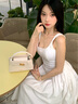 CinvaiKrose【葉一茜同款】凱莉包包女款2025年手提斜挎包生日七夕情人節(jié)禮物 奶油白【送女友老婆女生禮物走心】 曬單實(shí)拍圖
