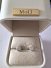 MoLi18K金人工造培育鉆石耳飾豪華群鑲顯大太陽花瓣鉑金耳釘上海IGI證 單只鉑金培育鉆D色VVS/3EX/GRC證 1克拉 曬單實(shí)拍圖