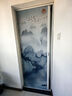 蜂巢折疊門(mén)隔斷門(mén)廚房免打孔隱形推拉門(mén)浴室衛生間鋁合金移門(mén) 水墨山水 曬單實(shí)拍圖