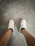 夏季新款透氣男鞋韓版百搭休閑鞋情侶款內增高小白鞋運動(dòng)鞋男 白銀 39 此款尺碼偏小建議拍大一碼 曬單實(shí)拍圖