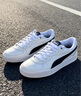 彪馬（PUMA）【小白鞋】增高厚底網(wǎng)球風(fēng)板鞋女復(fù)古休閑鞋 SKYE 374764 白-黑色-02 38 曬單實(shí)拍圖