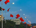 吸盤式旗桿墻面斜插國(guó)旗桿商鋪玻璃光滑墻面國(guó)慶小國(guó)旗不銹鋼旗桿 【金色】配6號(hào)國(guó)旗（伸縮1.2米） 曬單實(shí)拍圖