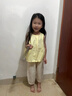 迪士尼寶寶兒童裝女童夏季背心套裝2025新款小女孩夏日超好看洋氣時(shí)髦兩件套 黃色套裝 100 (升級款) 曬單實(shí)拍圖