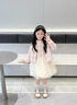 G.DUCKKIDS小黃鴨女童連衣裙秋裝2025新款洋氣兒童小香風(fēng)公主裙外套女孩裙子 粉色 120 建議5~6歲【110-120cm】cm 曬單實(shí)拍圖
