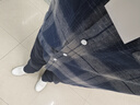 gxg.jeans男裝 藍(lán)色格紋簡約通勤寬松長袖襯衫上衣男 25年秋新品 藍(lán)格 預(yù)售10月17日發(fā) XL (180) 曬單實拍圖