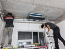 海爾（Haier）暗裝風(fēng)機(jī)盤管 中央空調(diào)室內(nèi)機(jī) 水冷水暖 風(fēng)盤 家用商用兩聯(lián)供 1.5匹 一級(jí)能效 FP-68WA 18-22平米 曬單實(shí)拍圖