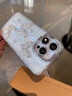 三只貓咪適用于蘋果16promax手機殼iPhone16pro帶相機鍵iPhone15水鉆鏡頭膜14pro珍珠蝴蝶貝殼紋輕奢高級感 【純色蝴蝶】AI相機按鍵-珍珠水鉆 iPhone 16 Pro Ma 曬單實拍圖