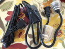 魚缸LED燈管T8電源線插頭單端通電單控雙控獨(dú)立開關(guān)水燈頭 一代 一拖二燈頭 曬單實拍圖