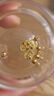 行金銀中足金999五帝幣手鏈轉運珠金錢(qián)幣DIY編繩手串手繩 生日禮物 嘉慶通寶(克重多退少補) 約0.2g 曬單實(shí)拍圖
