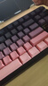 邁從（MCHOSE）K87S/G87旋鈕無(wú)線(xiàn)機械鍵盤(pán)電競游戲客制化有線(xiàn)/藍牙三模gasket結構全鍵熱插拔辦公 G87 黑莓粉漸變側刻 熾焰軸 曬單實(shí)拍圖