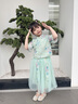 G.DUCKKIDS童裝漢服女童夏裝套裝裙兒童唐裝中國風(fēng)上衣裙子六一表演服小女孩 粉色 110 尺碼4~5歲【100-110cm】 曬單實(shí)拍圖
