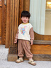minibala[小飛象聯(lián)名]巴拉男女童寶寶入園套裝上學(xué)柔軟長(cháng)袖長(cháng)褲2025秋新款 咖啡A51212 入園上學(xué)可愛(ài)百搭 90 曬單實(shí)拍圖
