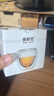 美斯尼 玻璃杯子茶杯品茗杯功夫茶杯雙層小茶杯茶具主人杯 4只裝 曬單實(shí)拍圖