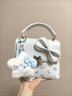 COW&KITTY正品KT貓2025新款學(xué)生可愛(ài)風(fēng)格女士單肩包手提包甜美生日禮物女生 藍色送掛件禮盒 21-8.5-15.5 曬單實(shí)拍圖